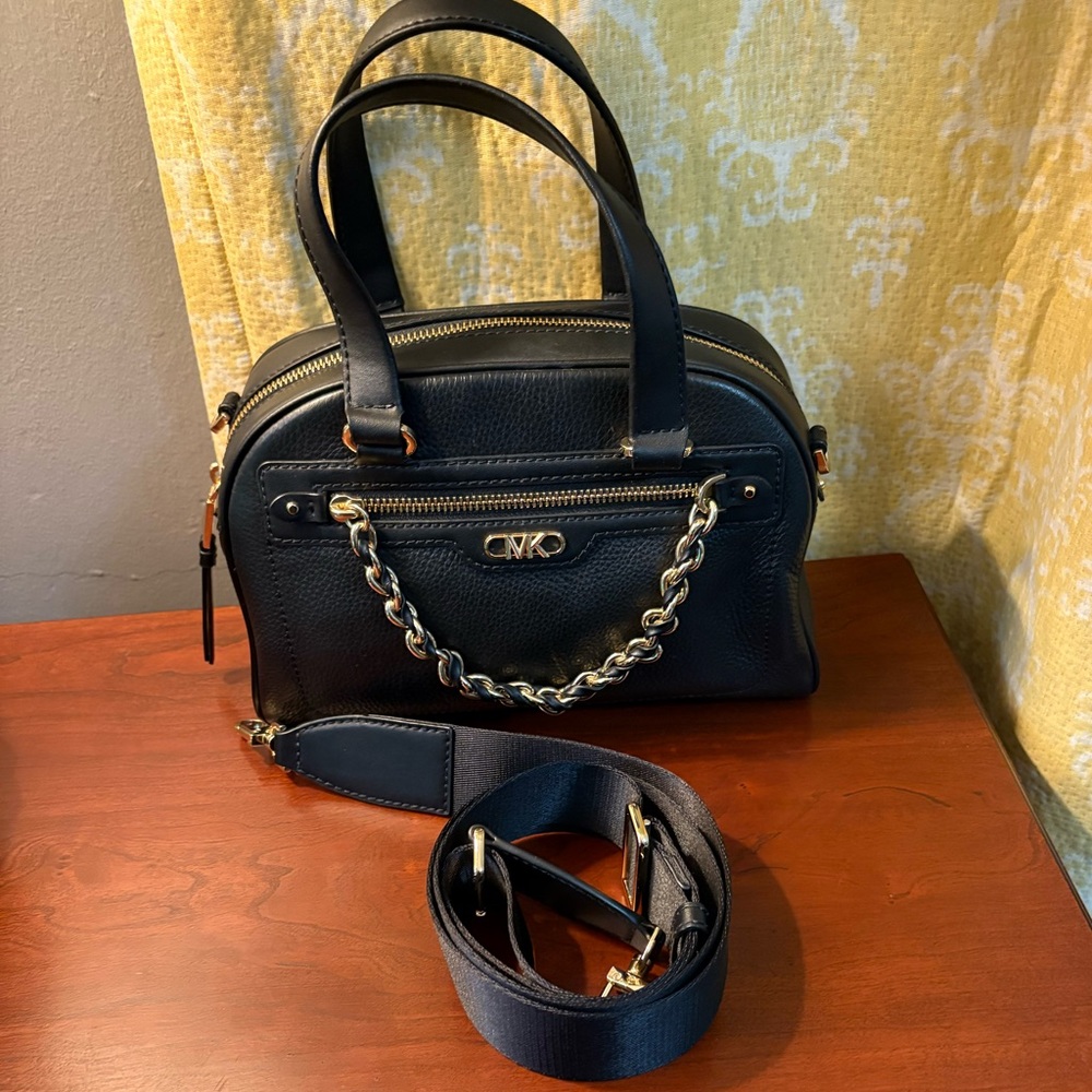 Williamsburg Small Pebbled Leather Satchel